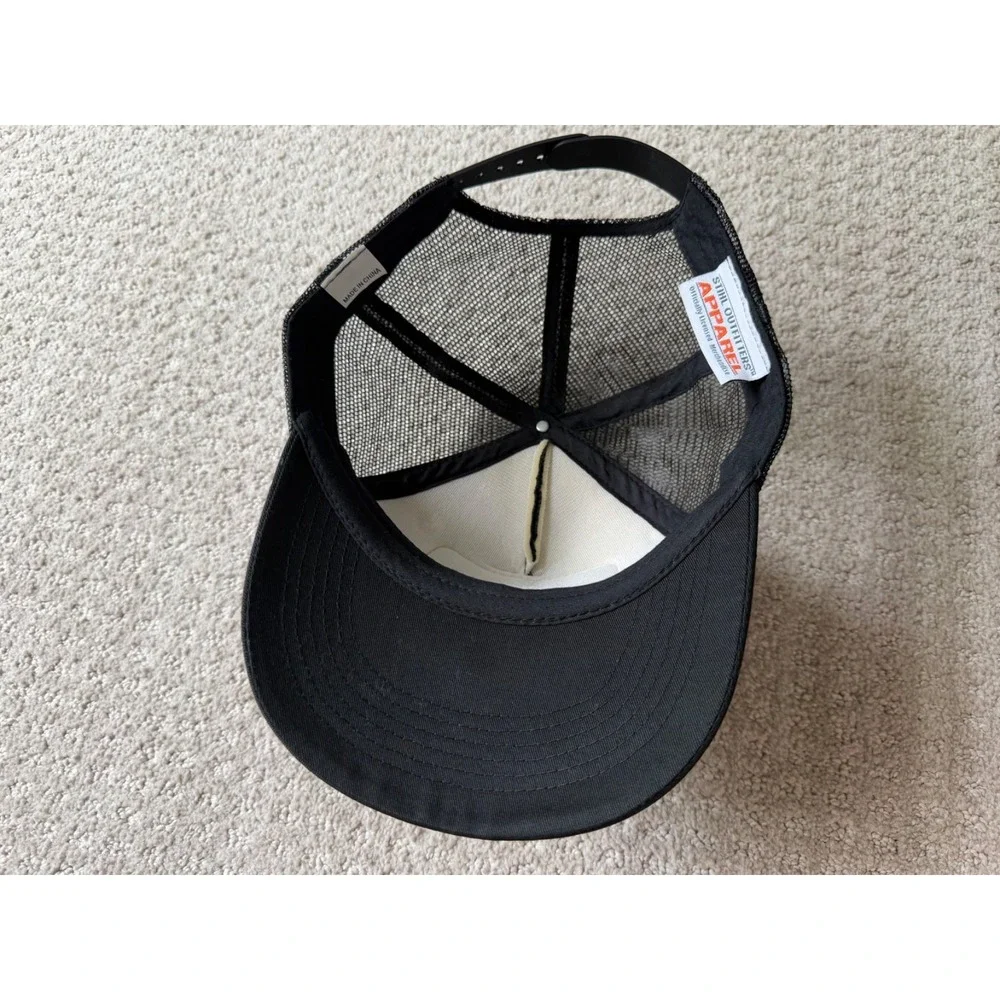 Stihl Men's Black Trucker Hat One Size Adjustable Snap Mesh Back